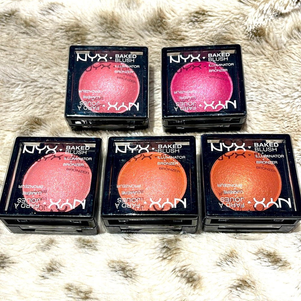 NYX Baked Blush + Illuminator and Bronzer (5)